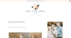 Desktop Screenshot of ourlittlefamilyblog.com