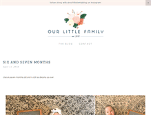 Tablet Screenshot of ourlittlefamilyblog.com